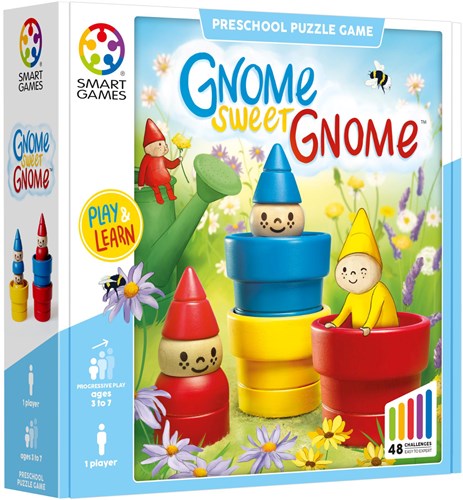 Smart Games jeu de puzzle en bois Gnome Sweet Gnome jouet éducatif
