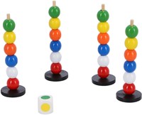Jumbo Kleurentorentjes jeu pour enfants apprendre les couleurs perles en bois-2