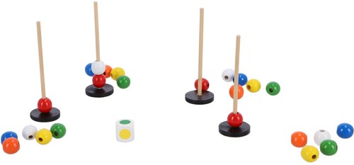 Jumbo Kleurentorentjes jeu pour enfants apprendre les couleurs perles en bois-3