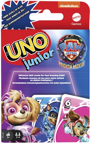 Fisher-Price jeu de cartes Paw Patrol UNO Junior - jeu familial pour enfants
