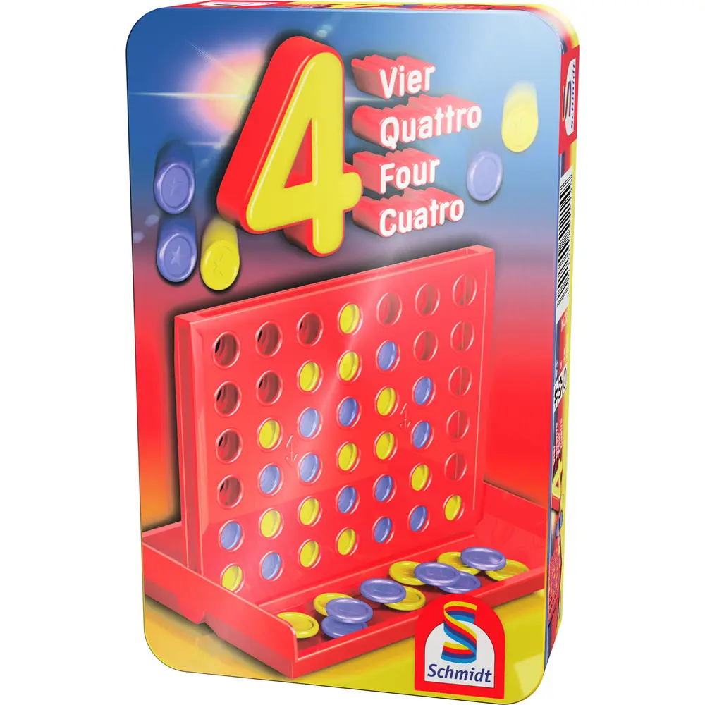 Schmidt jeu d'action Puissance 4 - jeu de voyage en boîte métallique