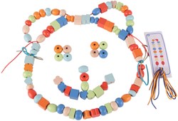 Classic World perles en bois - jouet créatif coloré pour enfants