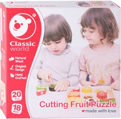 Classic World ensemble de fruits à découper en bois - jeu éducatif