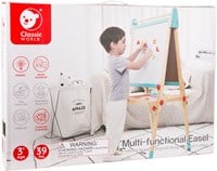 Classic World Houten Magneet- en Schoolbord 2in1, 39dlg.