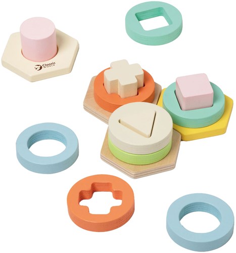 Classic World jeu d'encastrement en bois jouet éducatif enfants-2