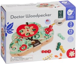 Classic World Doctor Woordpecker Houten Vangspel, 13dlg,