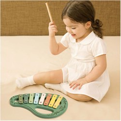 Classic World xylophone en bois vintage vert jouet musical éducatif