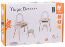 Classic World coiffeuse en bois avec tabouret et accessoires pour enfants