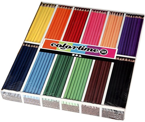 Creativ Company crayons de couleur set - triangulaires, 288 pièces, couleurs de base