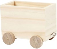 Creativ Company wagon de train en bois décoration 9,5x6,5x8 cm jouet-2
