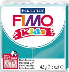 Fimo pâte à modeler turquoise 42g - argile créative enfant cuisson four