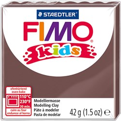 Fimo pâte à modeler kids marron 42g - pâte créative à cuire au four