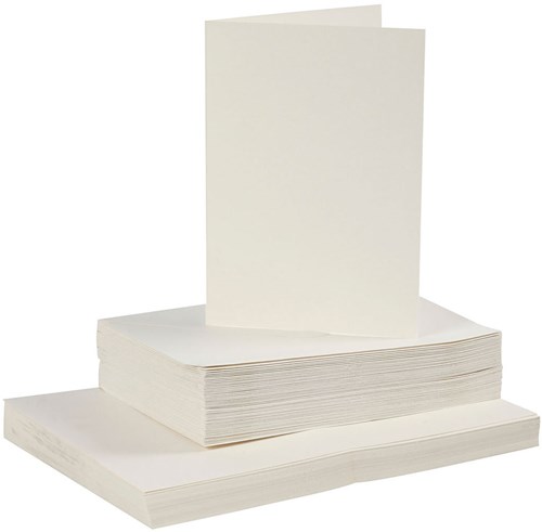 Creativ Company cartes et enveloppes blanc cassé 50 sets papier créatif-2