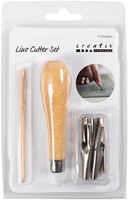 Creativ Company set de découpe linoléum - outil créatif 7 pièces