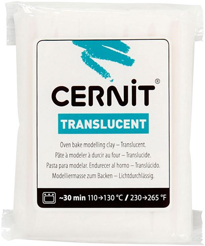 Creativ Company pâte à modeler translucide cuisson effet porcelaine 56 grammes