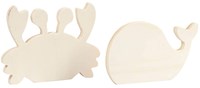 Creativ Company jouet en bois animaux marins crabe et baleine décoration-3