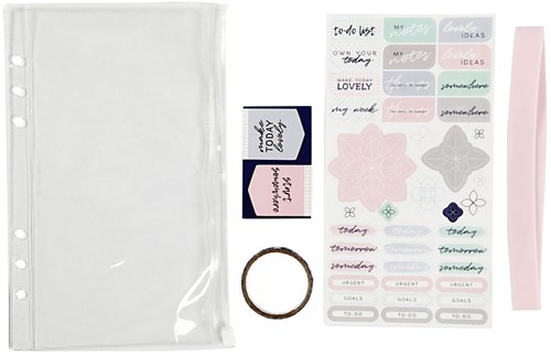 Creativ Company trousse en plastique avec accessoires - Set Bullet Journal A5-2