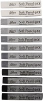 Creativ Company jouet pastel Gallery Soft Pastel Set 12 pièces gris-3