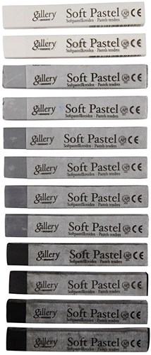 Creativ Company jouet pastel Gallery Soft Pastel Set 12 pièces gris-3