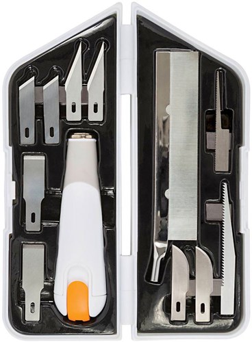 Creativ Company set couteau ciseau et scie - outil de bricolage 12 pièces-2