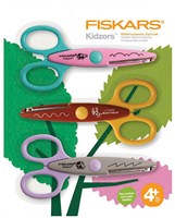 Fiskars ciseaux enfants set ciseaux crantés motif animal 3 pièces papier bricolage
