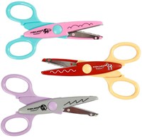 Fiskars ciseaux enfants set ciseaux crantés motif animal 3 pièces papier bricolage-3