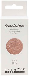 Creativ Company émail céramique corail rose 60ml - brillant opaque