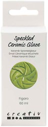 Creativ Company émail céramique vert pistache moucheté 60ml couvrant