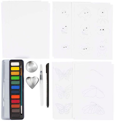 Creativ Company coffret aquarelle pour enfants peinture et jeu créatif-2
