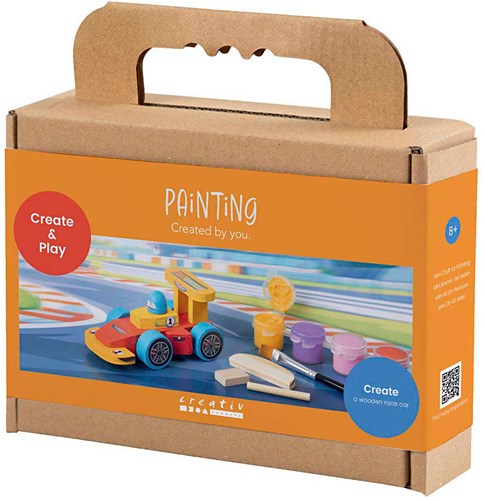 Creativ Company kit peinture bricolage voiture de course enfants cadeau-2