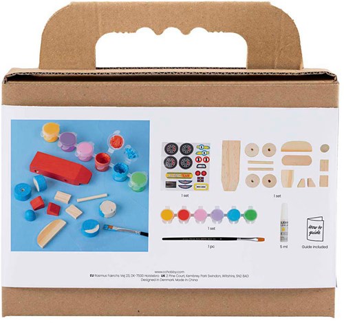 Creativ Company kit peinture bricolage voiture de course enfants cadeau-3