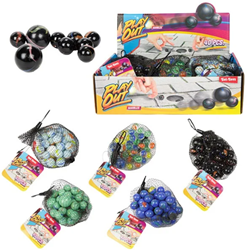Toi-Toys billes présentoir - 12 sachets billes Armedo en verre