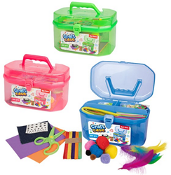 Toi-Toys coffret créatif boîte à jouets 200 pièces avec boîte de rangement