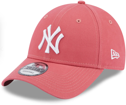 New Era Casquette de Baseball Essentielle 9Forty New York Yankees Hommes et Enfants - Rose / Pêche