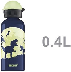 SIGG gourde Glow Moon Dinos aluminium 0,4L bleu enfant