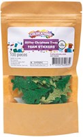 Colorations autocollants en mousse fleurs pailletées - loisirs créatifs pour enfants
