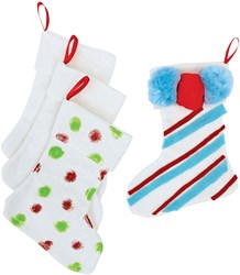 Colorations kit créatif chaussette de Noël - Décore ta propre chaussette, lot de 12