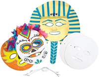 Colorations kit de masques en carton à décorer - 24 pièces pour enfants-2