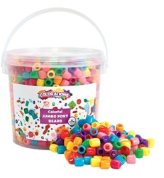 Colorations perles à enfiler jouet - seau de perles colorées 680 grammes