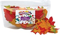 Colorations feuilles d'automne en tissu set créatif - 200 pièces décoration automnale