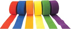 Colorations - Guirlandes papier crépon décoration fête colorée 6 rouleaux