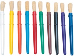 Colorations ensemble de pinceaux en plastique pour enfants 10 pièces peinture