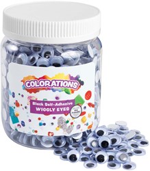 Colorations yeux mobiles autocollants noirs 1000 pièces créatif