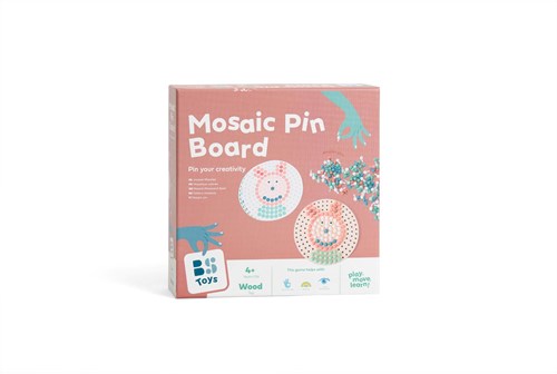 Mozaiek pin board jouet en bois jeu créatif éducatif multicolore