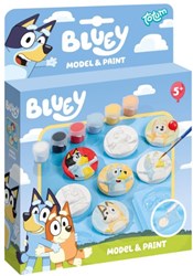Totum Bluey coffret créatif moulage et peinture de figurines en plâtre