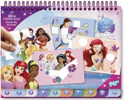 Totum Disney Princess livre d'autocollants - cahier d'activités éducatif avec coloriages