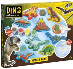 Set de plâtre et de peinture Dino 075085