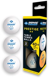 Schildkröt balles de tennis de table 2 étoiles poly 40+ blanc 3 pièces