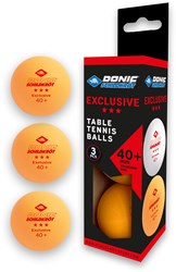 Schildkröt balles de tennis de table 3 étoiles poly 40+ orange 3 pièces