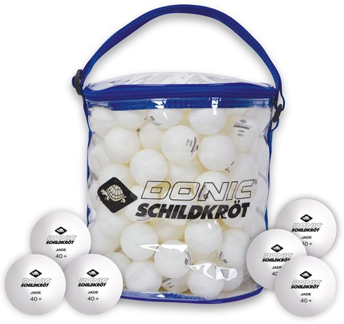 Schildkröt balles de tennis de table blanches poly 40+ 144 pièces sac